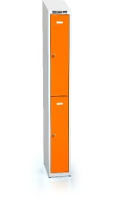  Divided cloakroom locker ALDUR 1 with sloping top 1995 x 250 x 500